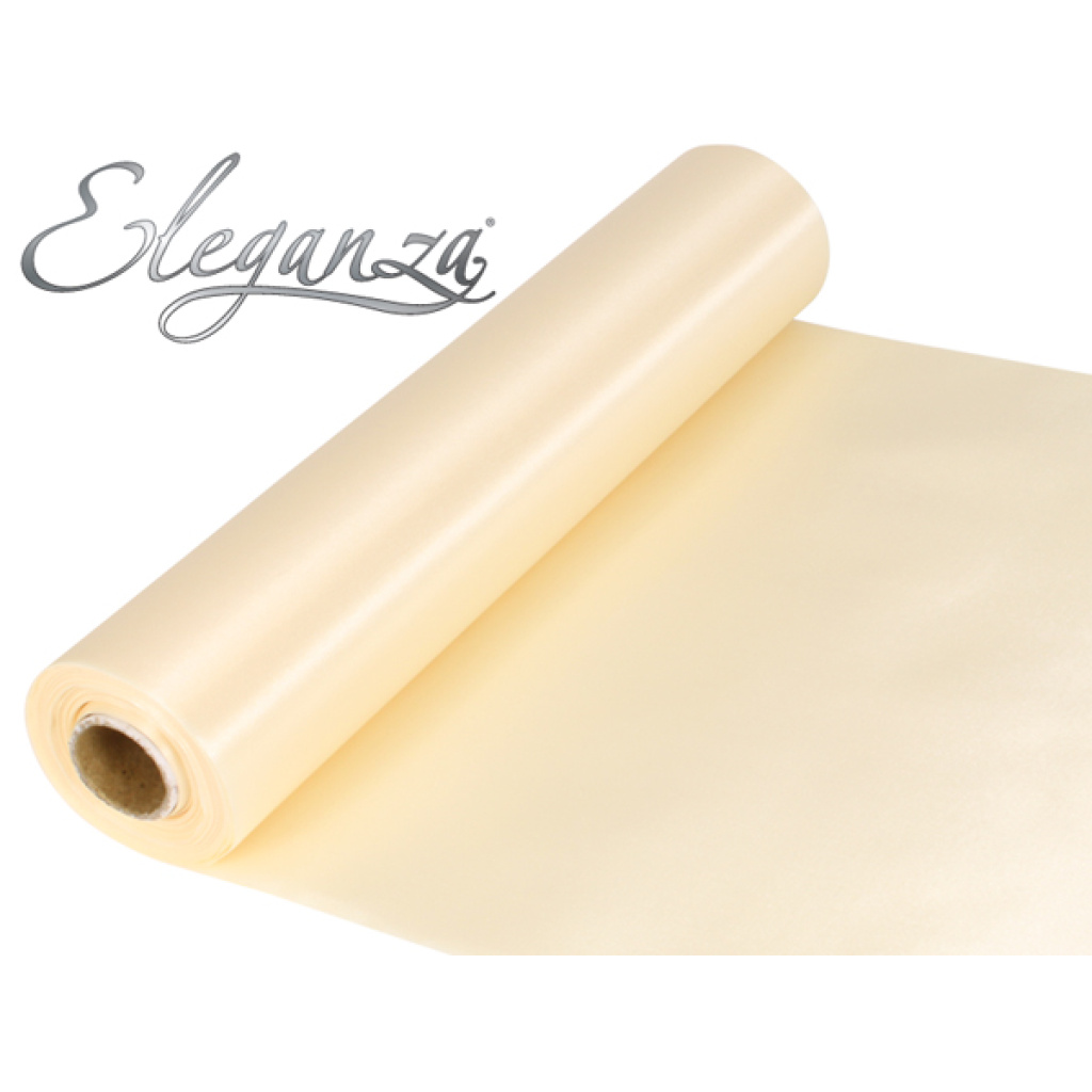 Eleganza Satin Fabric 29cm X 20m Ivory No.61