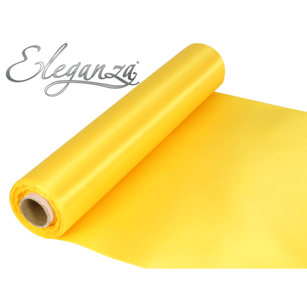 Eleganza Satin Fabric 29cm X 20m Yellow No.11