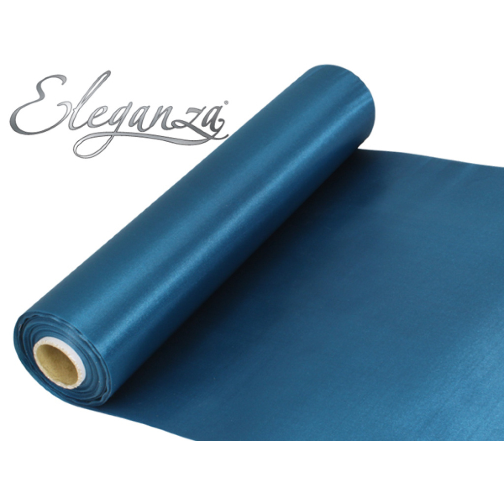 Eleganza Satin Fabric 29cm X 20m Teal No.56