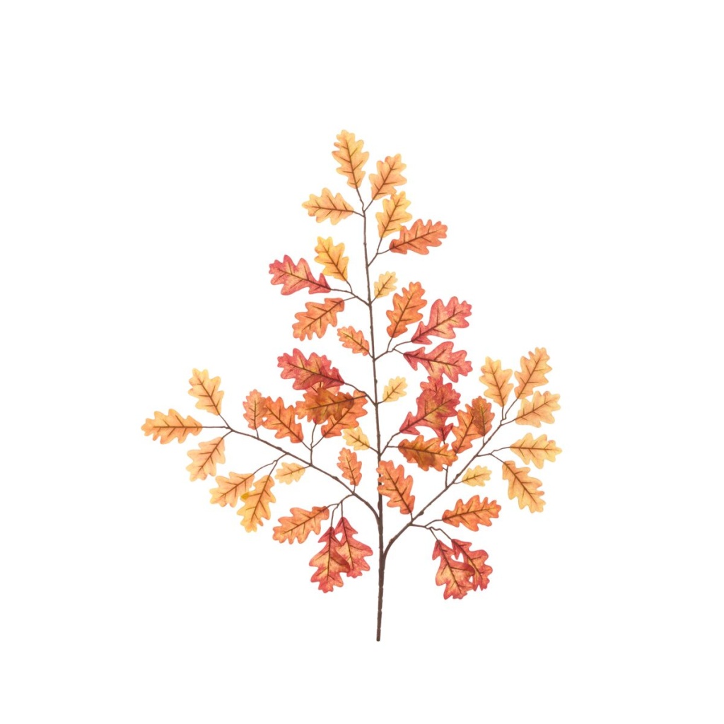 Fall Oak Spray X3 47 W/leaves