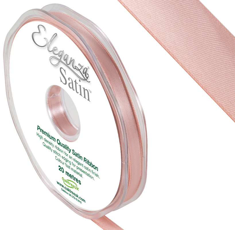 Eleganza Double Faced Satin 6mm X 20m Rose Gold No.87
