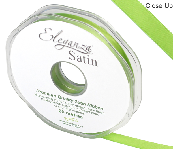 Eleganza Double Faced Satin 10mm X 20m Pistachio No.27