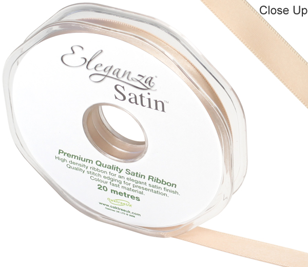Eleganza Double Faced Satin 10mm X 20m Champagne Gold No.64