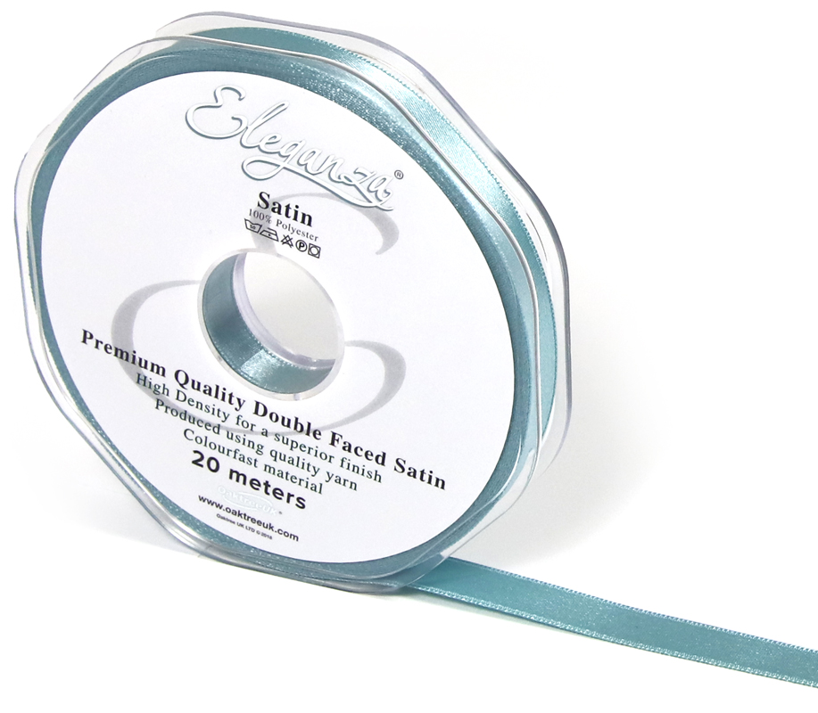 Eleganza Double Faced Satin 10mm X 20m Sea Breeze No.59