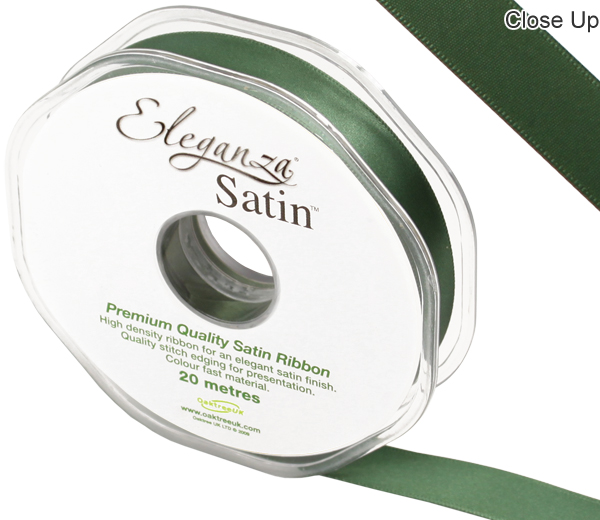 Eleganza Double Faced Satin 15mm X 20m Sage Green No.51