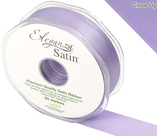 Eleganza Double Faced Satin 25mm X 20m Lavender No.45