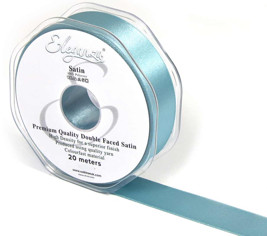 Eleganza Double Faced Satin 25mm X 20m Sea Breeze No.59