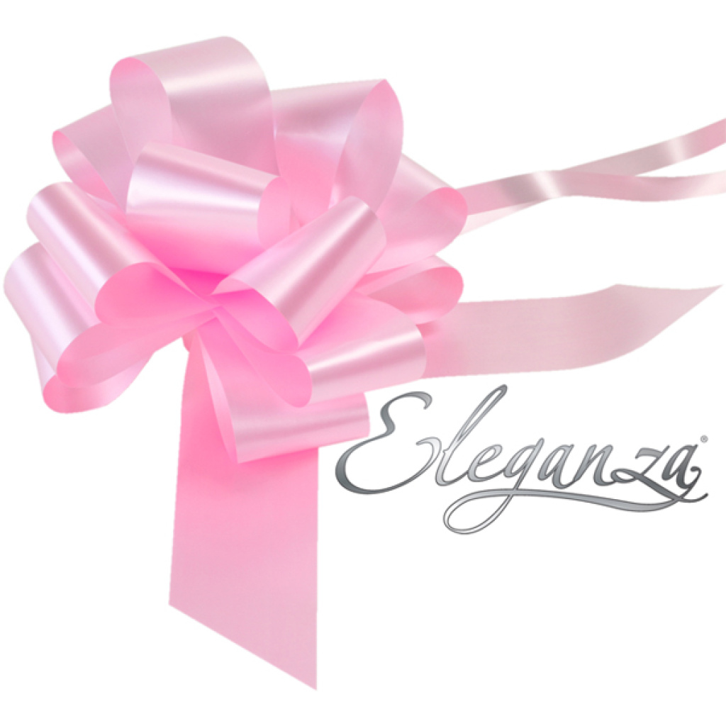 Eleganza Poly Pull Bows 50mm X 20pcs Lt.pink No.21