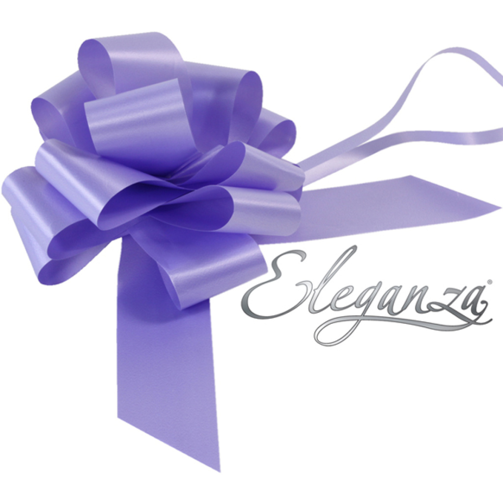 Eleganza Poly Pull Bows 50mm X 20pcs Lavender No.45