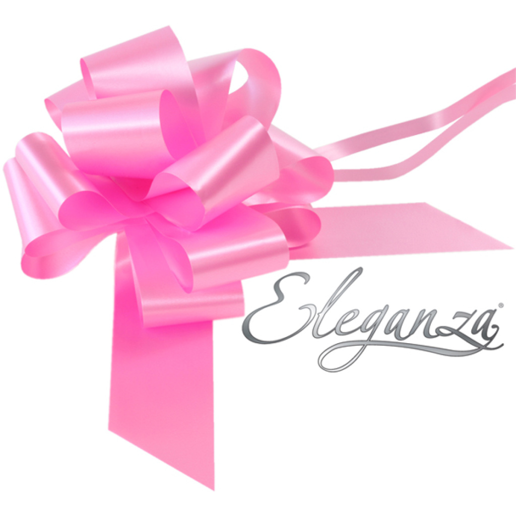 Eleganza Poly Pull Bows 50mm X 20pcs Classic Pink No.07