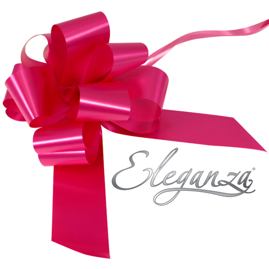 Eleganza Poly Pull Bows 50mm X 20pcs Deep Cerise No.30