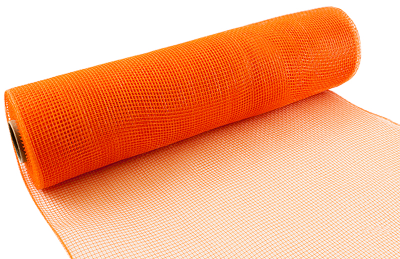Eleganza Deco Mesh 25cm X 9.1m (10yds) Orange No.04