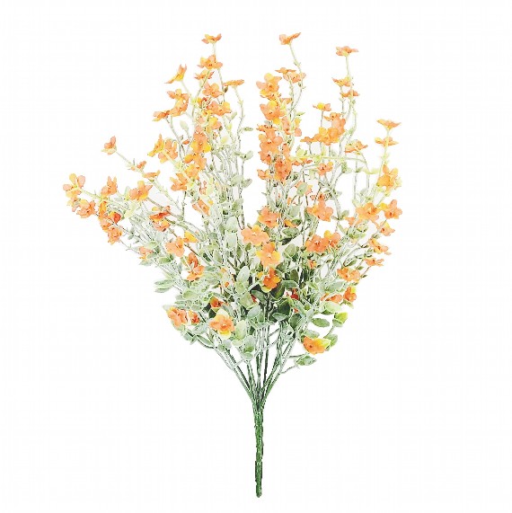 45cm Orange Blossom Foliage X 11 Bouquet
