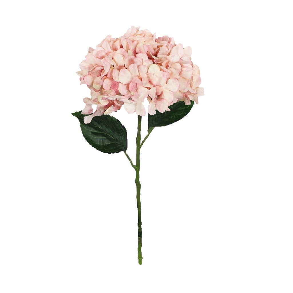 53cm Pink Hydrangea Stem