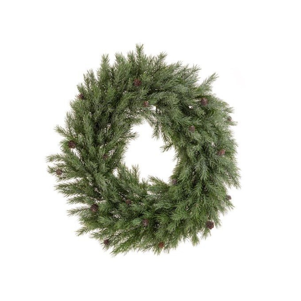 Frosted Pine Wreath 58cm - X41194GR