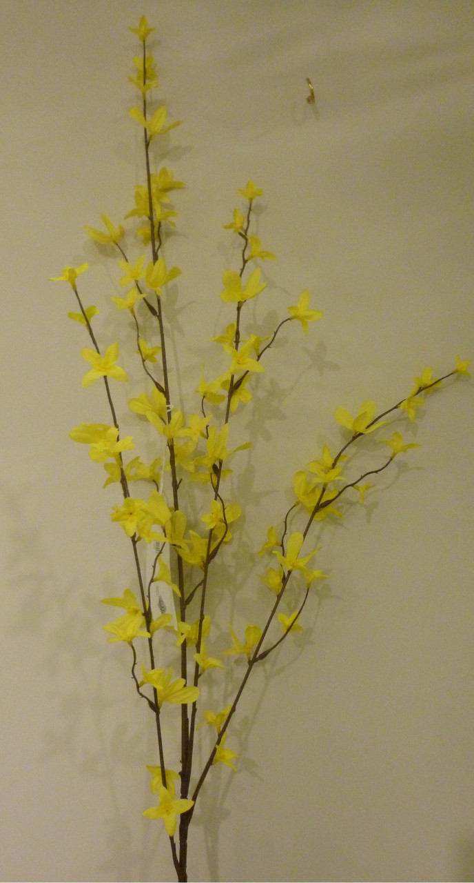 80cm Forsythia Spray Yellow