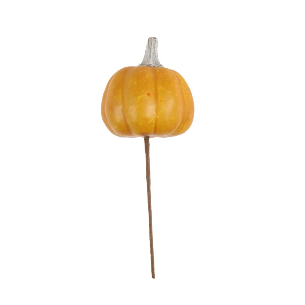 Autumn Plastic Pumpkin Pic Sunset Orange - 147233