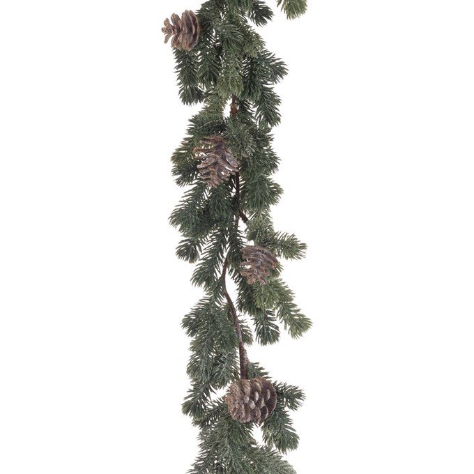 Frosted Pine Garland W/cones - X45500GR