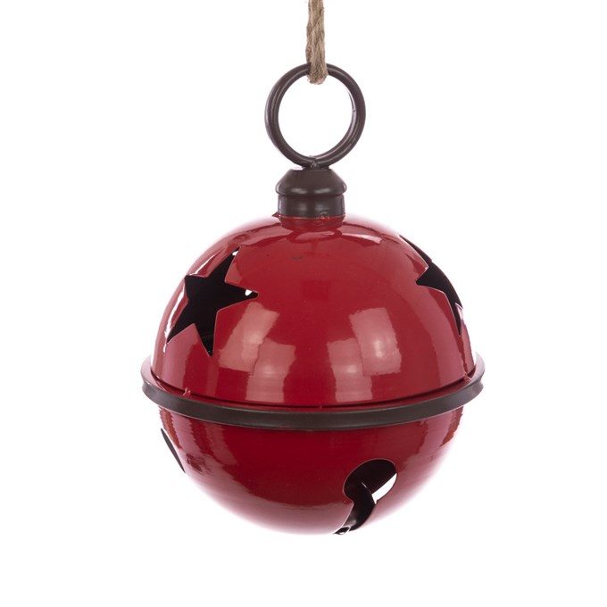 Metal Bell W/star 29cm - X48302RED