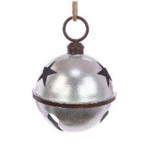 Metal Bell W/star 29cm - X48302SI
