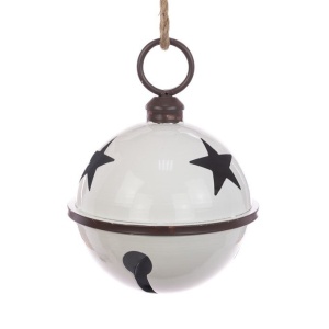 Metal Bell W/star 29cm - X48302WH