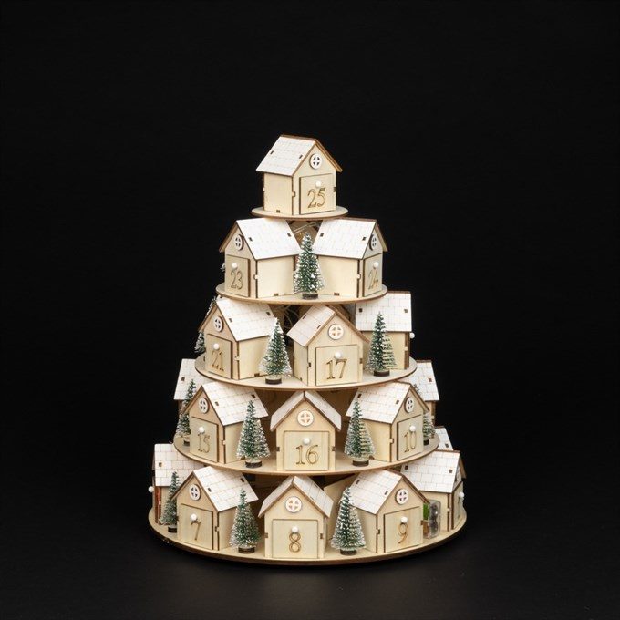 Wooden Advent Calendar B/o 38 - X49634NAT