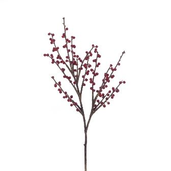 Holly W/berry Spray 78cm - X49827GR-RED