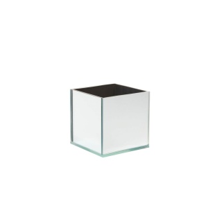Mirrored Cube Clear 14cm