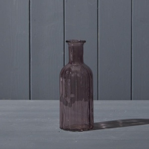 Amethyst Glass Bottle H19 X D7.5cm
