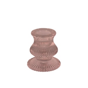 Eliza Taper Candle Holder Pink