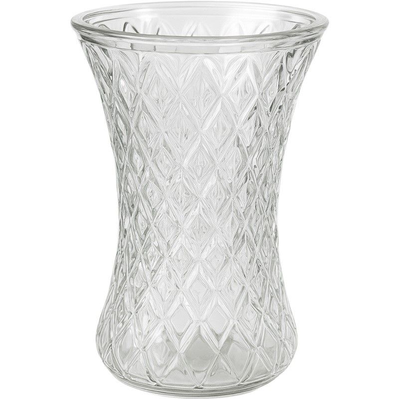 Clear Diamond Vase
