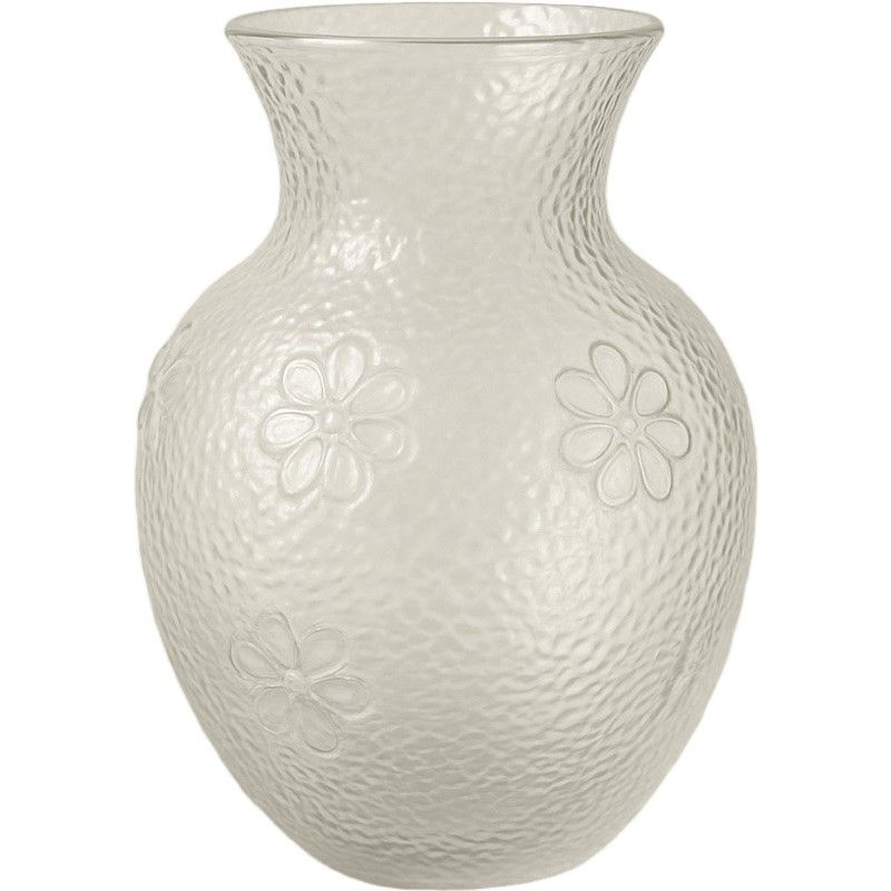 Clear Bubble Vase W/flowers