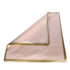 Pale Pink With Gold Border 57x57cm (100)