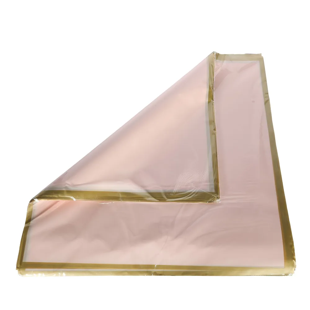 Pale Pink With Gold Border 57x57cm (100)