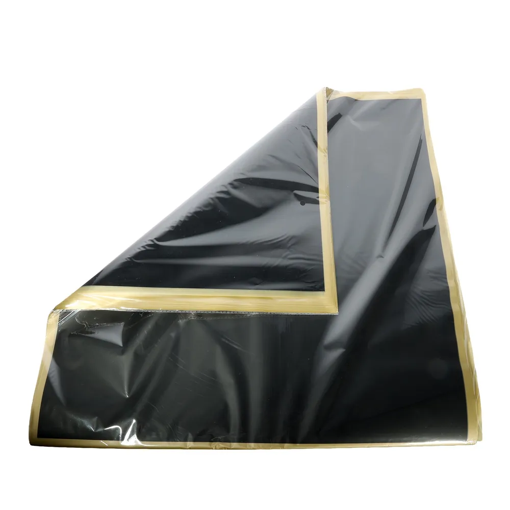 Black With Gold Border