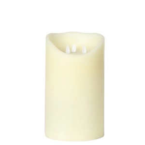 Moving Flame Led Candle H25cm X 15cm