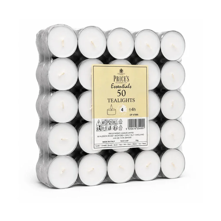 White Tealights Layered X30
