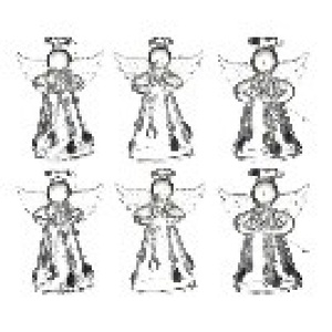 Glass Angel Set 6pc - BBQ086