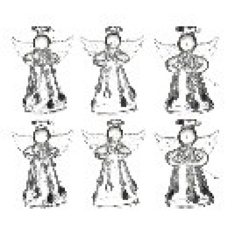 Glass Angel Set 6pc - BBQ086