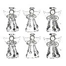 Glass Angel Set 6pc - BBQ086
