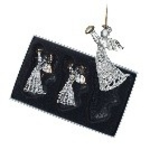 Hanging Glass Angel Set - BBQ230