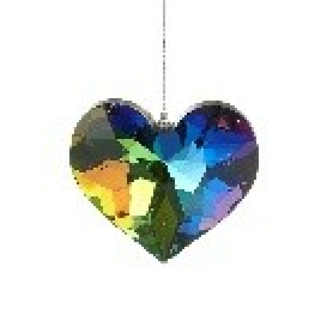 Crystal Hanging Small Heart - CODD329B
