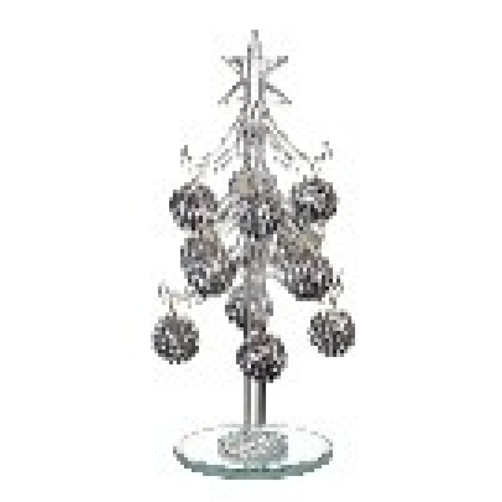 Glass Xmas Tree W/bauble Set - D279