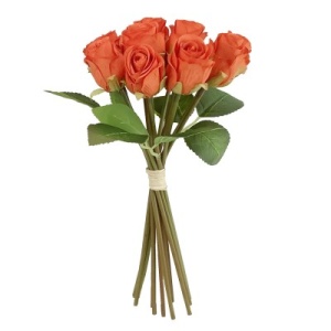 Orange Rosebud X 12 Hand Tied