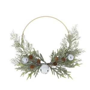 Modern Metal Wreath Bell - 57174