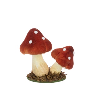 Velvet Toadstool X2 10cm - X52118RUST