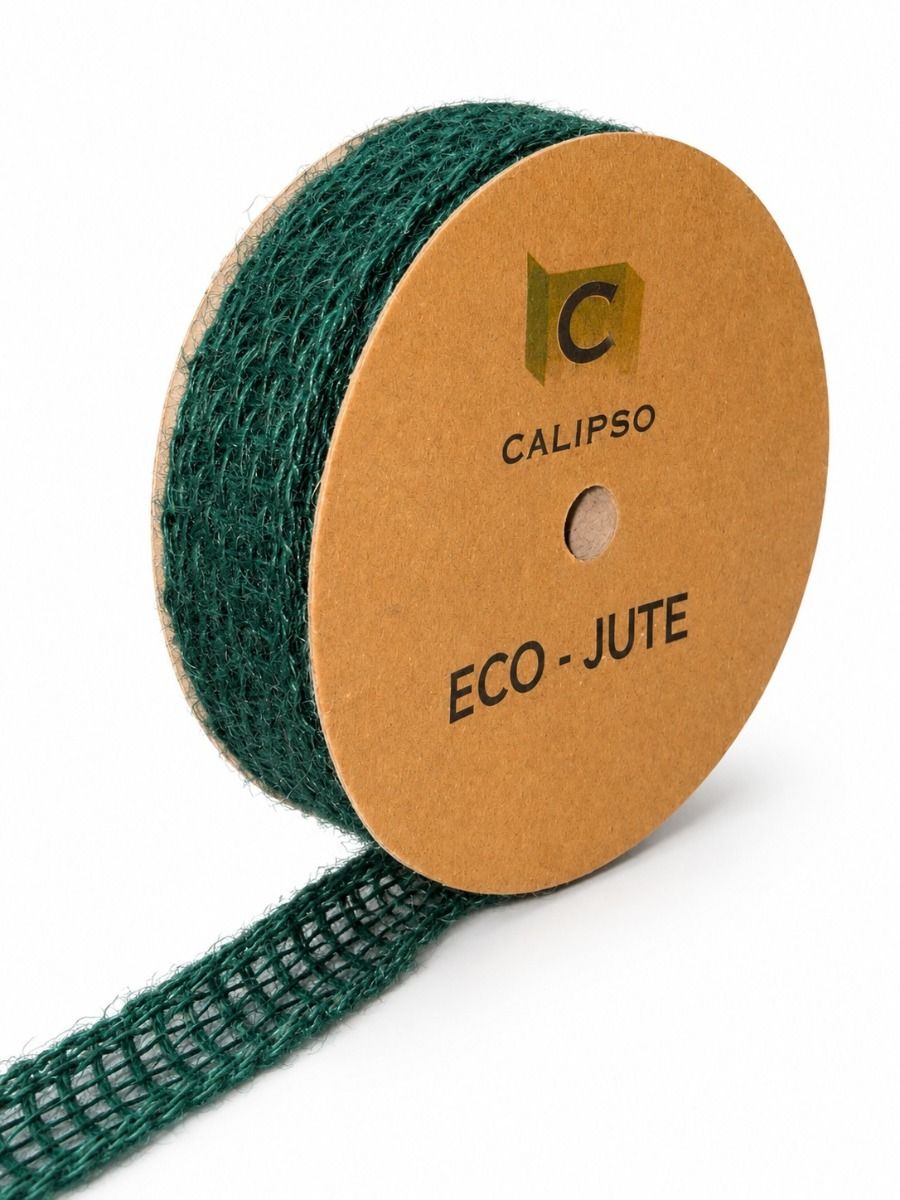 Green Jute Ribbon 25mm