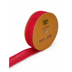 Red Jute Ribbon 25mm