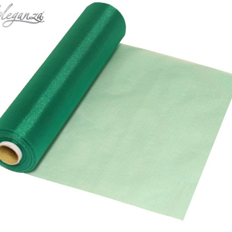 Eleganza Soft Sheer Organza 29cm X 25m No.15 Emerald Green