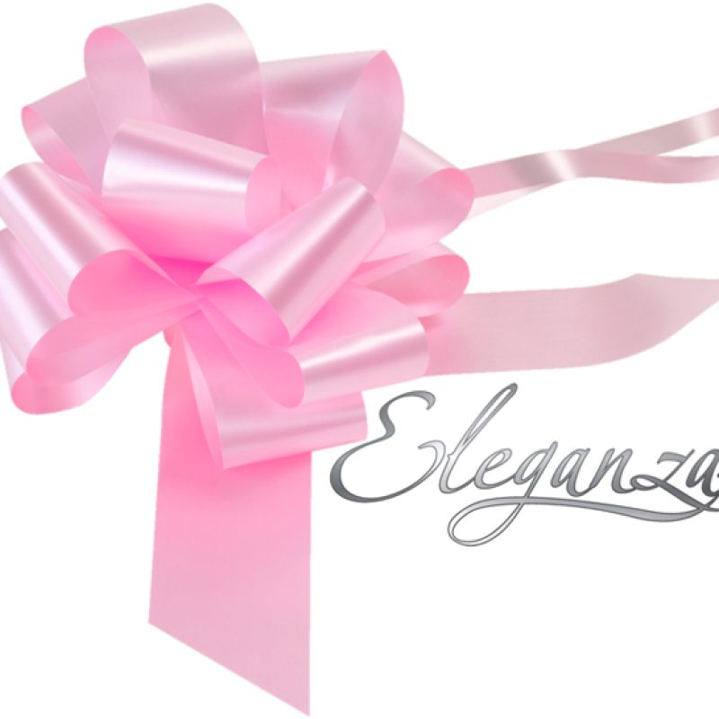 Eleganza Poly Pull Bows 50mm X 20pcs Lt.pink No.21
